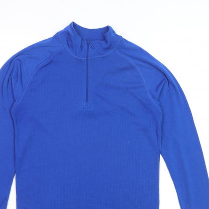 Mountain Warehouse Men’s Blue Thermal 1/2 Zip Jumper Size S