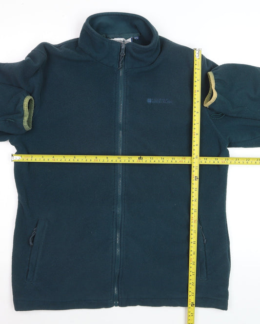 Mountain Warehouse Men’s Blue Fleece Zip Jacket Size L Outdoor Warm