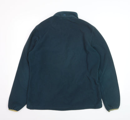 Mountain Warehouse Men’s Blue Fleece Zip Jacket Size L Outdoor Warm
