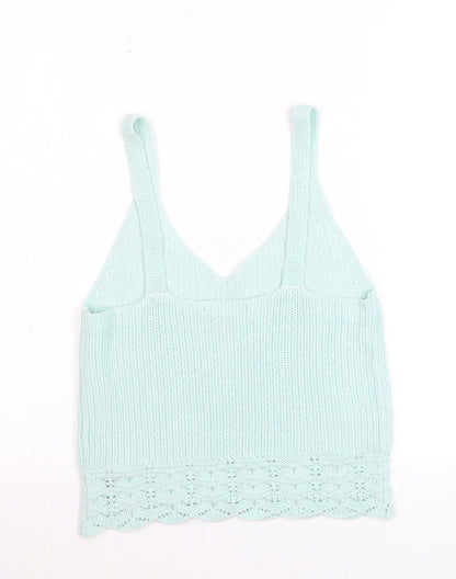 New Look Women's Mint Green Knit Camisole Tank Top Size 12