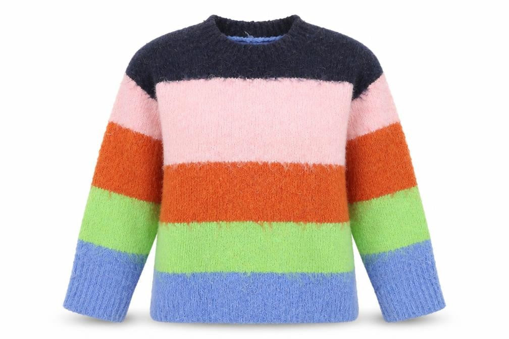 ASOS DESIGN Women's Multicoloured Striped Pullover Jumper Size S