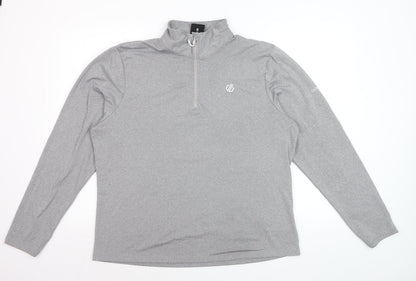 Dare 2B Women's Grey 1/4 Zip Pullover Sweatshirt UK 20