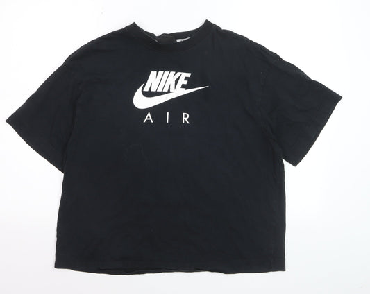 Nike Men's Black Air Graphic T-Shirt M Short Sleeve Crew Neck
