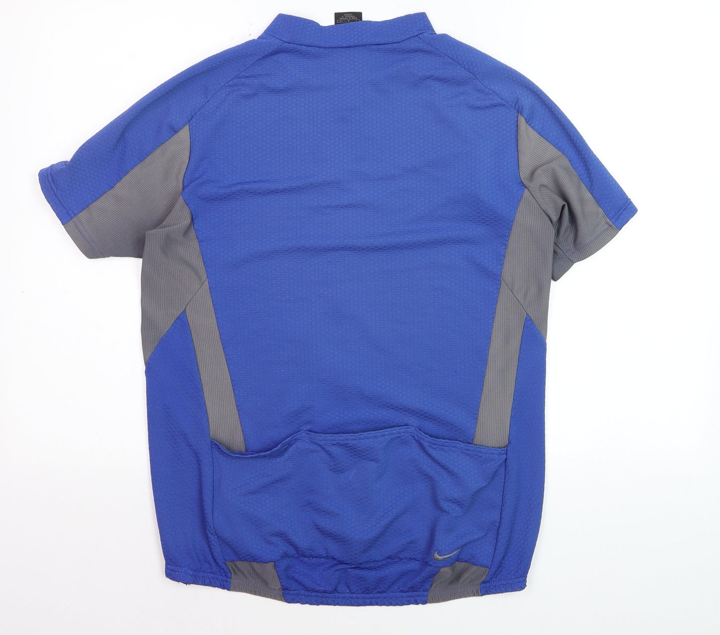 Nike Men's Blue Cycling Jersey L Short Sleeve Breathable Top