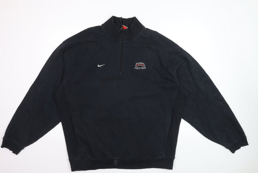 Nike Team Men's Black L 1/4 Zip Pullover Sweatshirt
