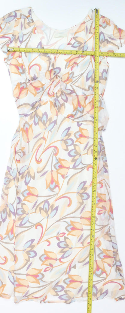 Marks and Spencer Women’s Multicoloured Floral Wrap Dress Size 14