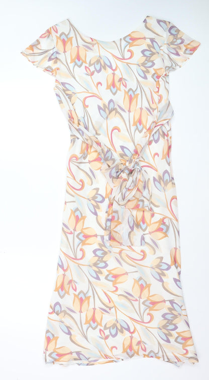 Marks and Spencer Women’s Multicoloured Floral Wrap Dress Size 14