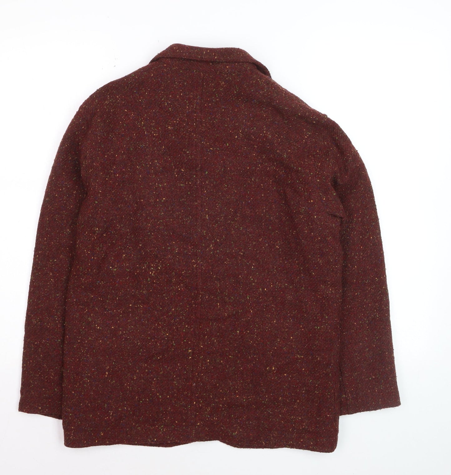 Liz Claiborne Womens Brown Tweed Wool Blazer Petite S Classic Fit