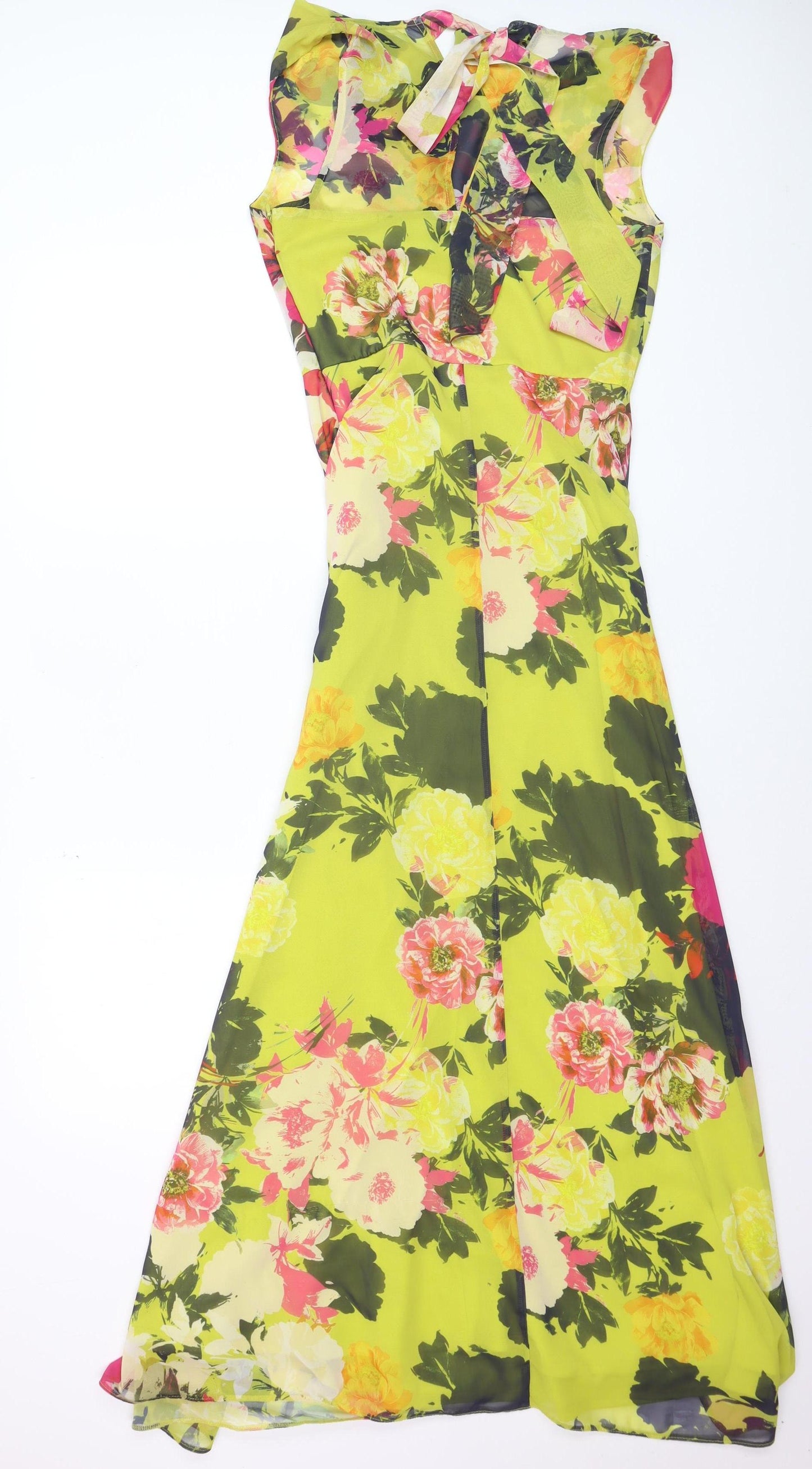 Dorothy Perkins Women’s Multicoloured Floral Midi Fit & Flare Dress Size 8