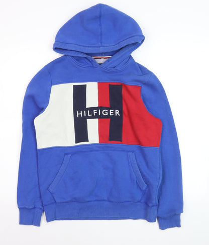 Tommy Hilfiger Women’s Blue Colourblock Pullover Hoodie XS