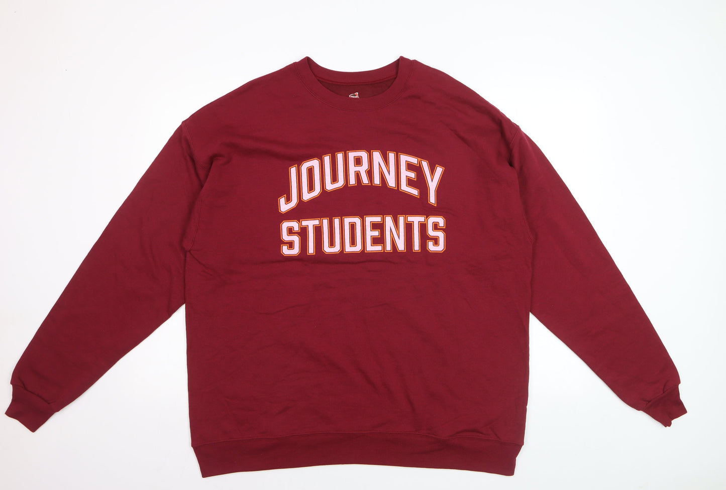 Hanes Men’s Red XL Pullover Crew Neck Sweatshirt Journey Students