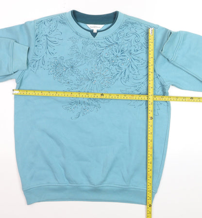 Northern Reflections Women Blue XS Pullover Crew Neck Jumper