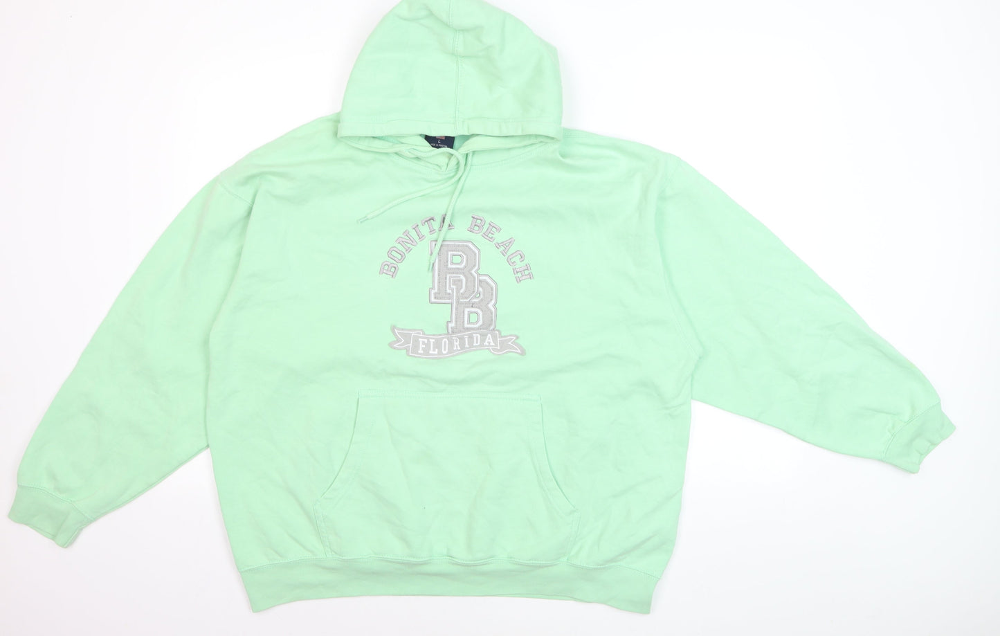 U.S. Apparel Women Green Pullover Hoodie Bonita Beach L