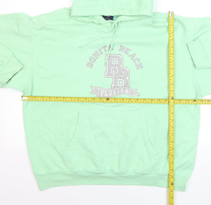 U.S. Apparel Women Green Pullover Hoodie Bonita Beach L