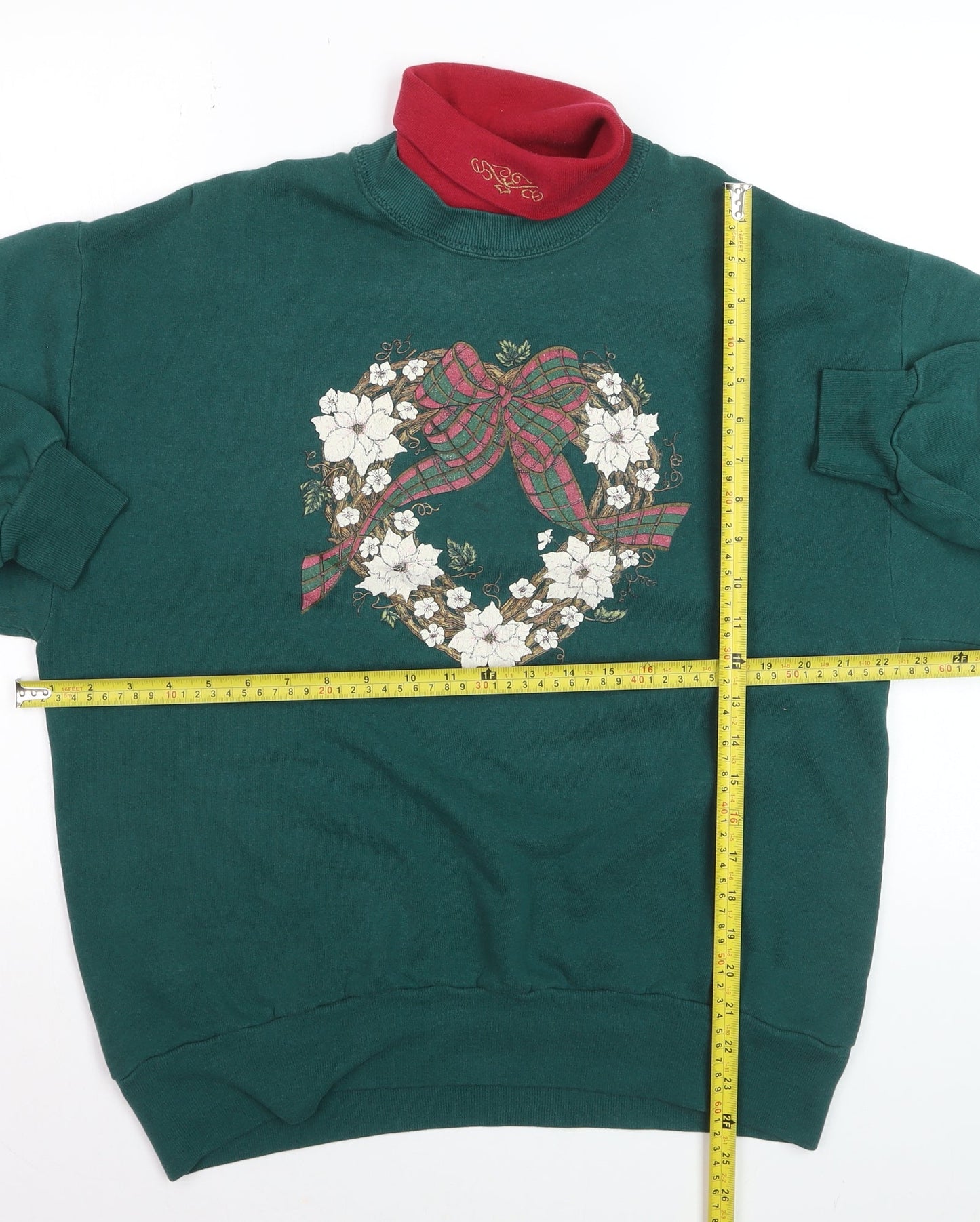 Gopher Sport Women’s Green Christmas Pullover Jumper Size L