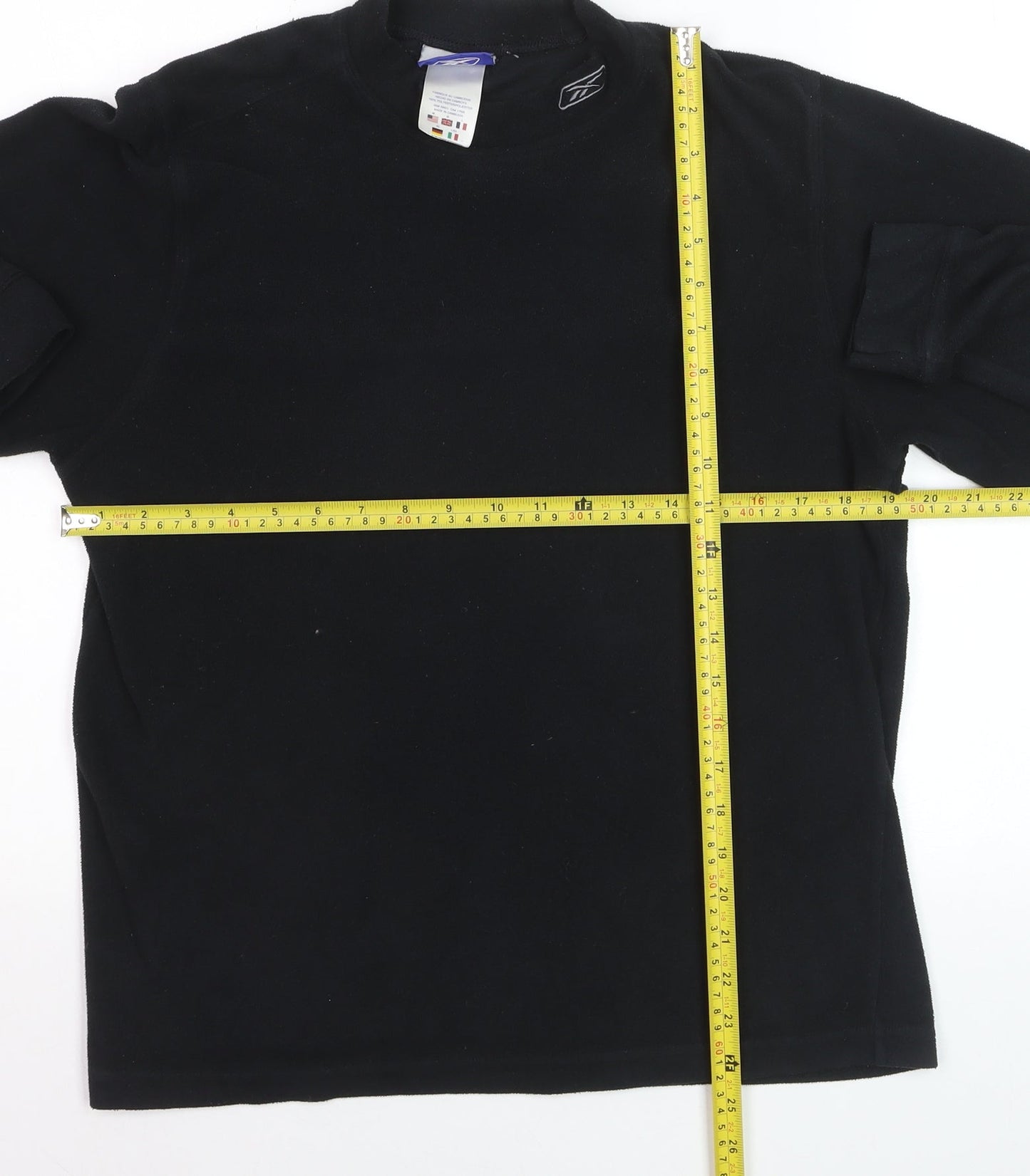 Reebok Men’s Black Fleece Pullover Sweatshirt Size L