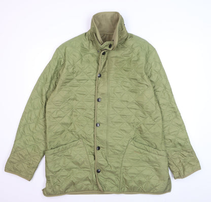 Barbour Men's Green Quilted Polarquilt Jacket Medium