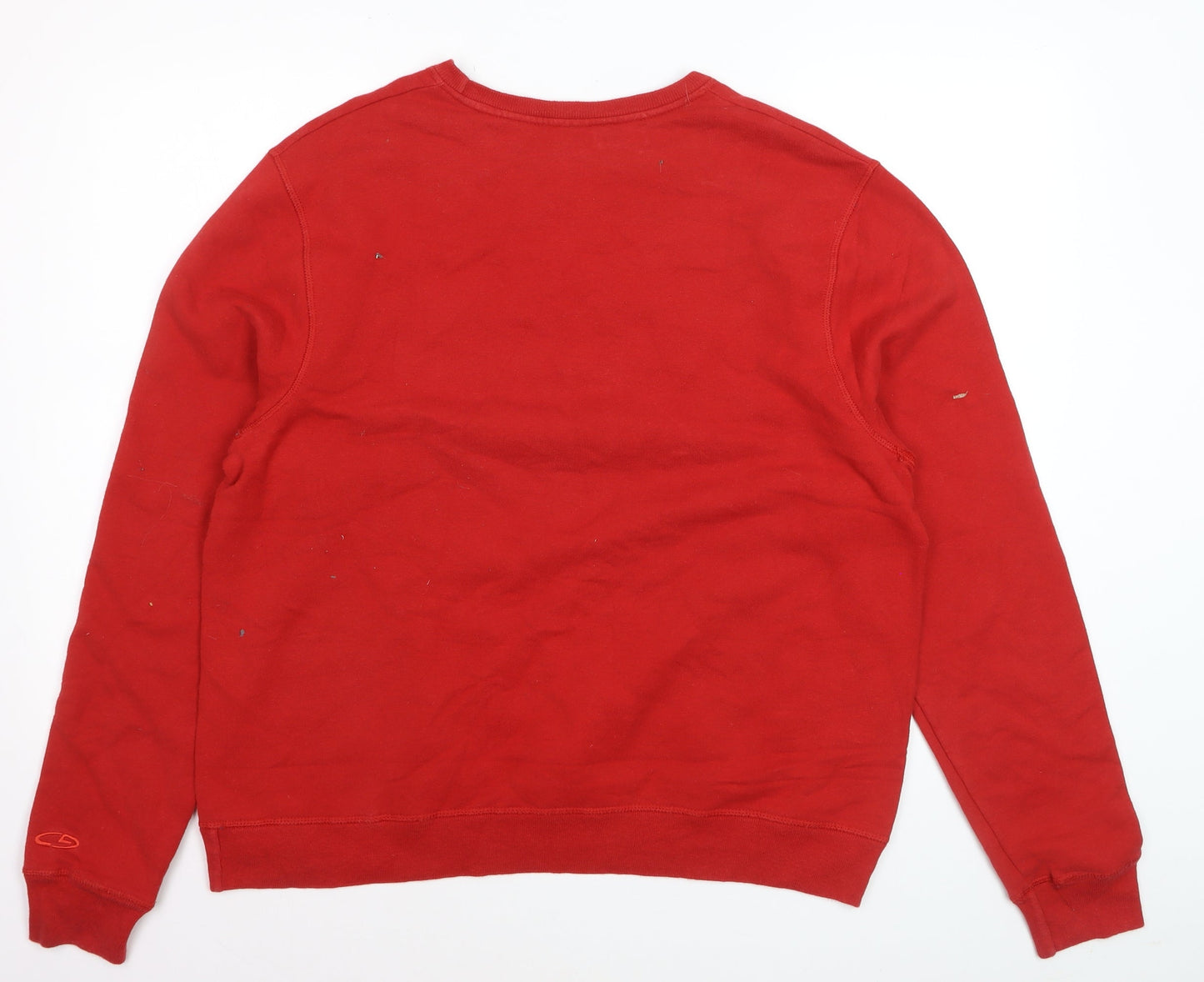 Champion Men's Red Crew Neck Pullover Sweatshirt Size M