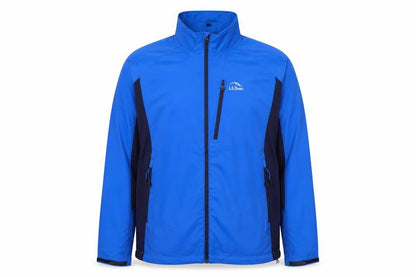 L.L.Bean Men's Blue XL Windbreaker Jacket Polyester Zip Outdoor
