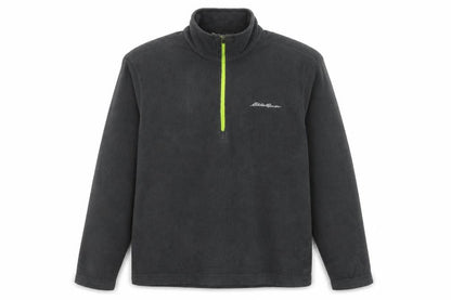 Eddie Bauer Men's Grey Fleece 1/4 Zip Pullover Sweatshirt Size S