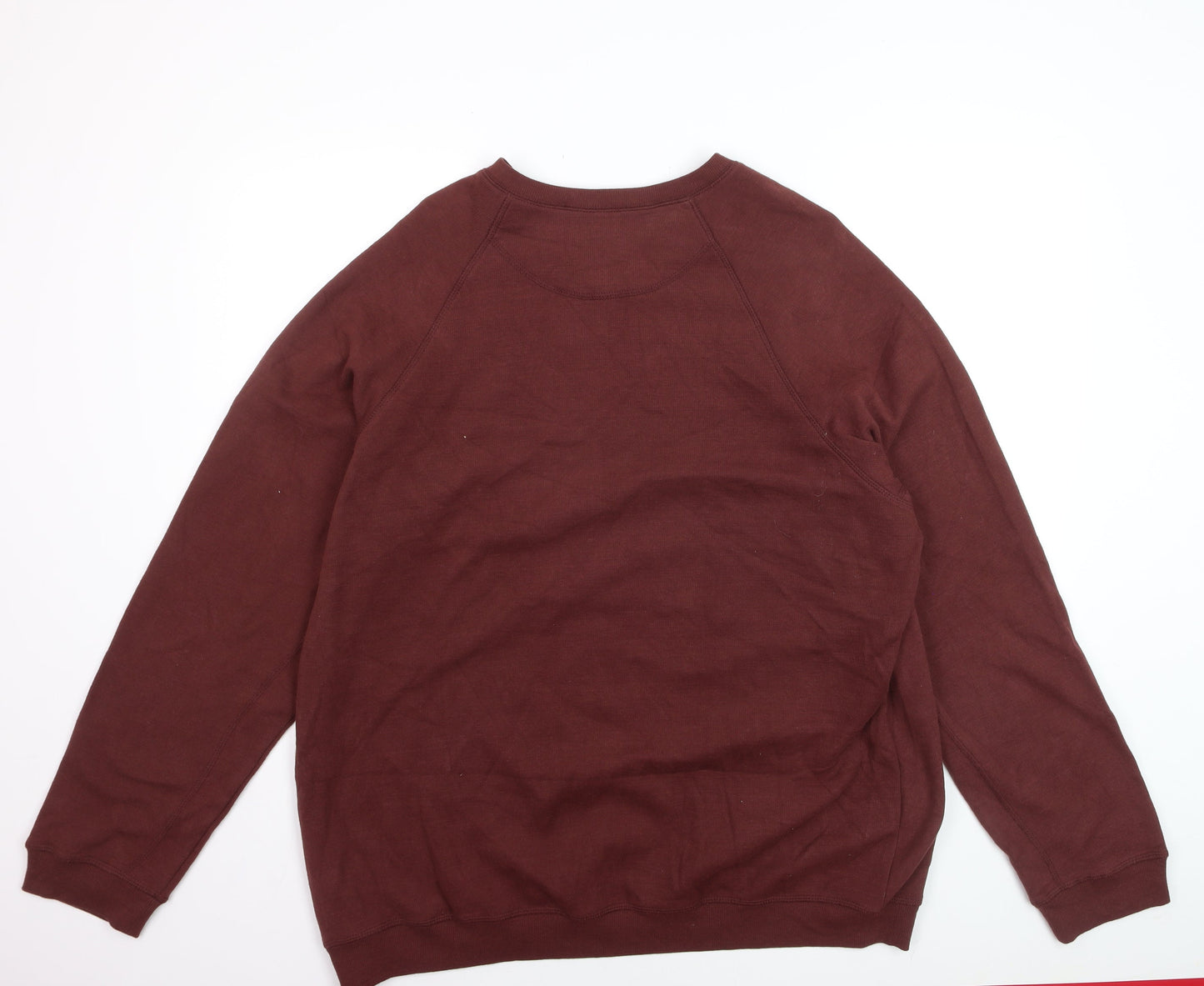 Arnold Palmer Men's Brown V-Neck Pullover Jumper Size L Cotton Blend