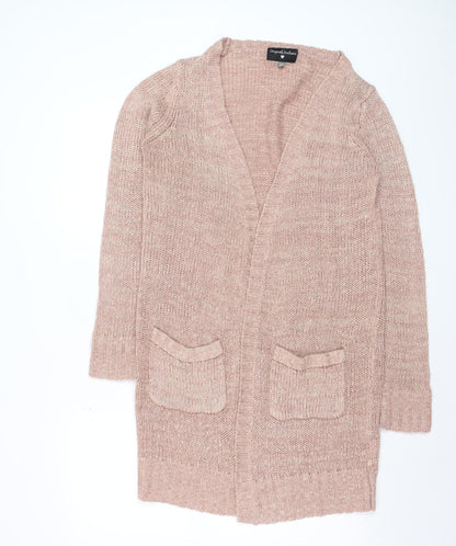 Originals Knitwear Women Beige Chunky-Knit Cardigan Small