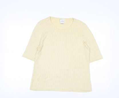 Belford for Neiman Marcus Women's Beige Silk Knit Jumper M