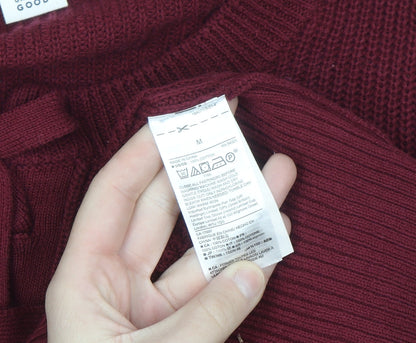 GAP Women’s Red Cotton Knit Bow Pullover Jumper M