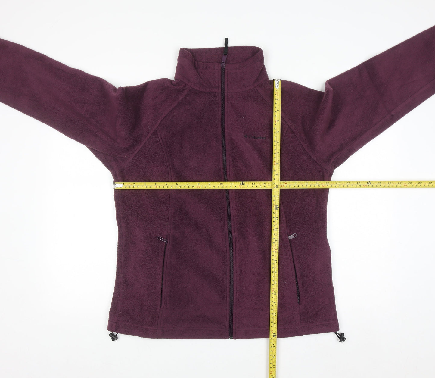 Columbia Women's Purple Full Zip Fleece Sweatshirt Size L