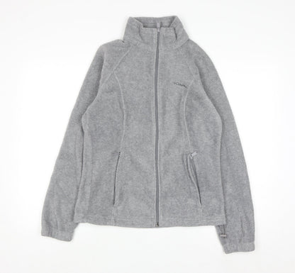 Columbia Women Grey Full Zip Fleece Sweatshirt M