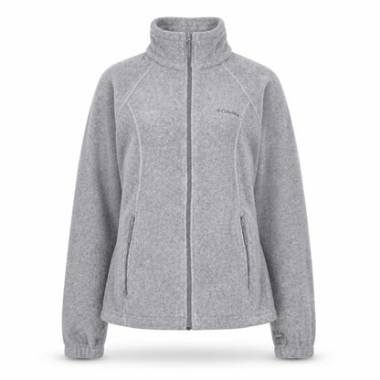 Columbia Women Grey Full Zip Fleece Sweatshirt M