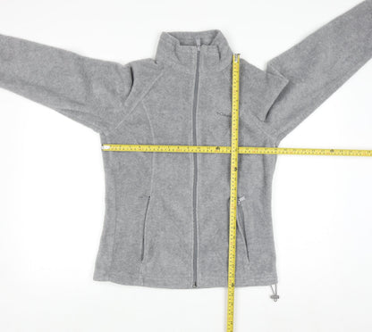 Columbia Women Grey Full Zip Fleece Sweatshirt M
