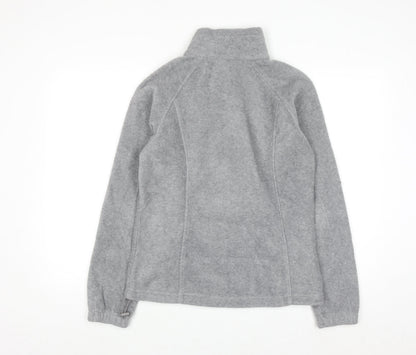 Columbia Women Grey Full Zip Fleece Sweatshirt M