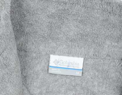 Columbia Women Grey Full Zip Fleece Sweatshirt M