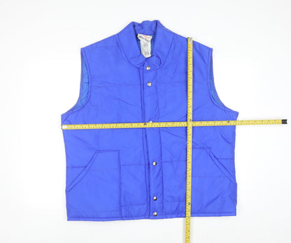 Avon Sportswear Men's Blue XL Quilted Waistcoat Bodywarmer