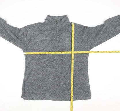 Eddie Bauer Women's Grey 1/2 Zip Fleece Pullover Sweatshirt L