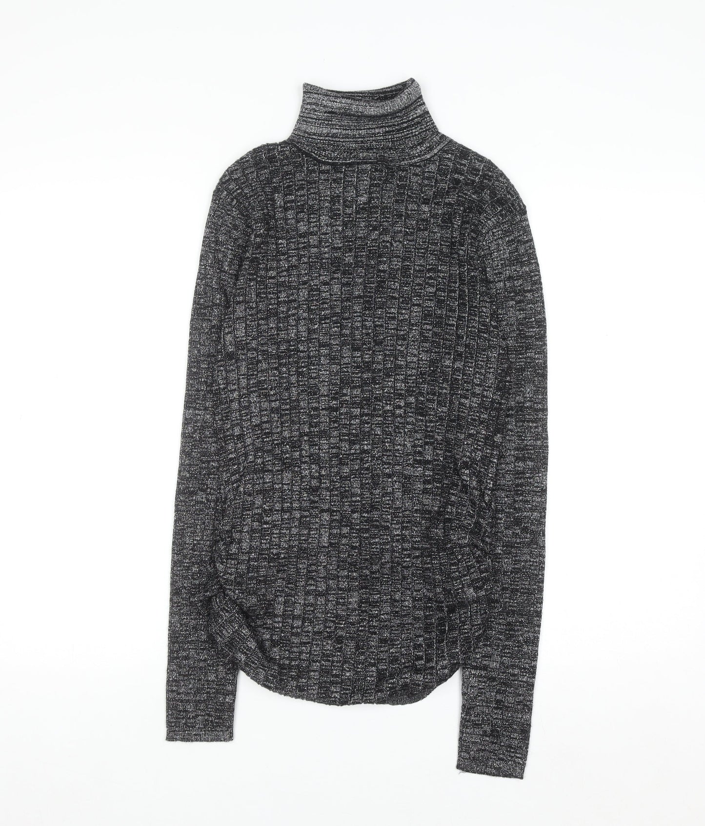 Ashley Stewart Womens Grey Roll Neck Long Sleeve Pullover Jumper Size 20