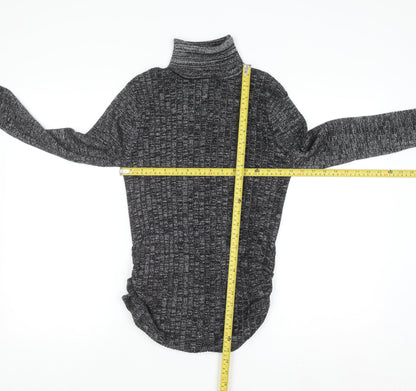 Ashley Stewart Womens Grey Roll Neck Long Sleeve Pullover Jumper Size 20