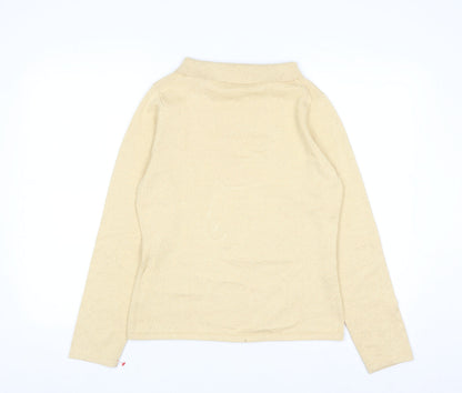 Liz Claiborne Women’s Beige High Neck Long Sleeve Knit Jumper M