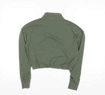 Gymshark Women's Green 1/2 Zip Pullover Sweatshirt Size S