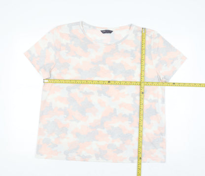 Marks and Spencer Women’s Multicoloured Camouflage T-Shirt Size 16