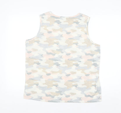 Marks and Spencer Women’s Multicoloured Camo Sleeveless Tank Top Size 16