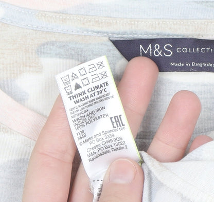 Marks and Spencer Women’s Multicoloured Camo Sleeveless Tank Top Size 16