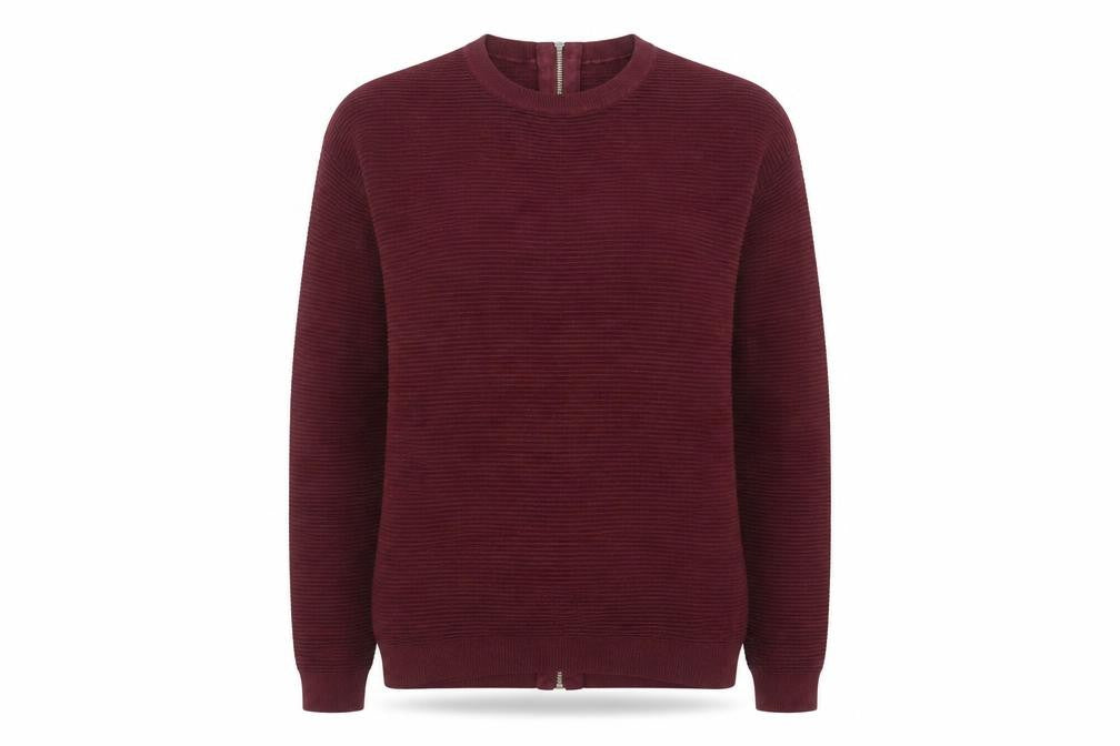 Next Women's Red Full Zip Cotton Knit Jumper Size 8