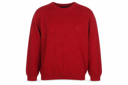 IZOD Men's Red Cotton Crew Neck Pullover Jumper XL