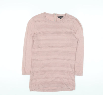 Warehouse Women’s Pink Crew Neck Pullover Jumper UK 8