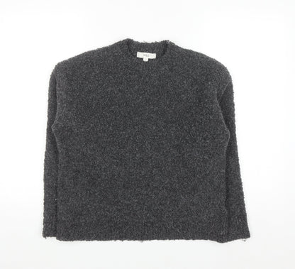 Marks and Spencer Women's Grey Chunky Knit Pullover Jumper Size S