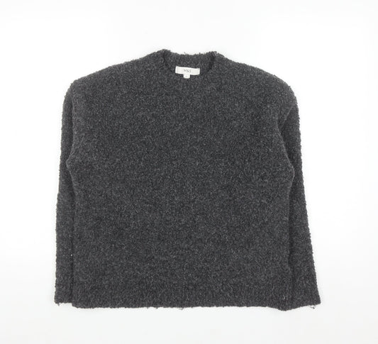 Marks and Spencer Women's Grey Chunky Knit Pullover Jumper Size S