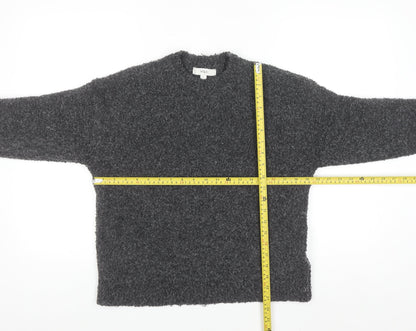 Marks and Spencer Women's Grey Chunky Knit Pullover Jumper Size S