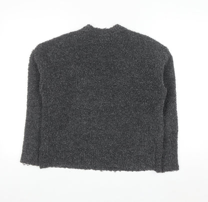 Marks and Spencer Women's Grey Chunky Knit Pullover Jumper Size S